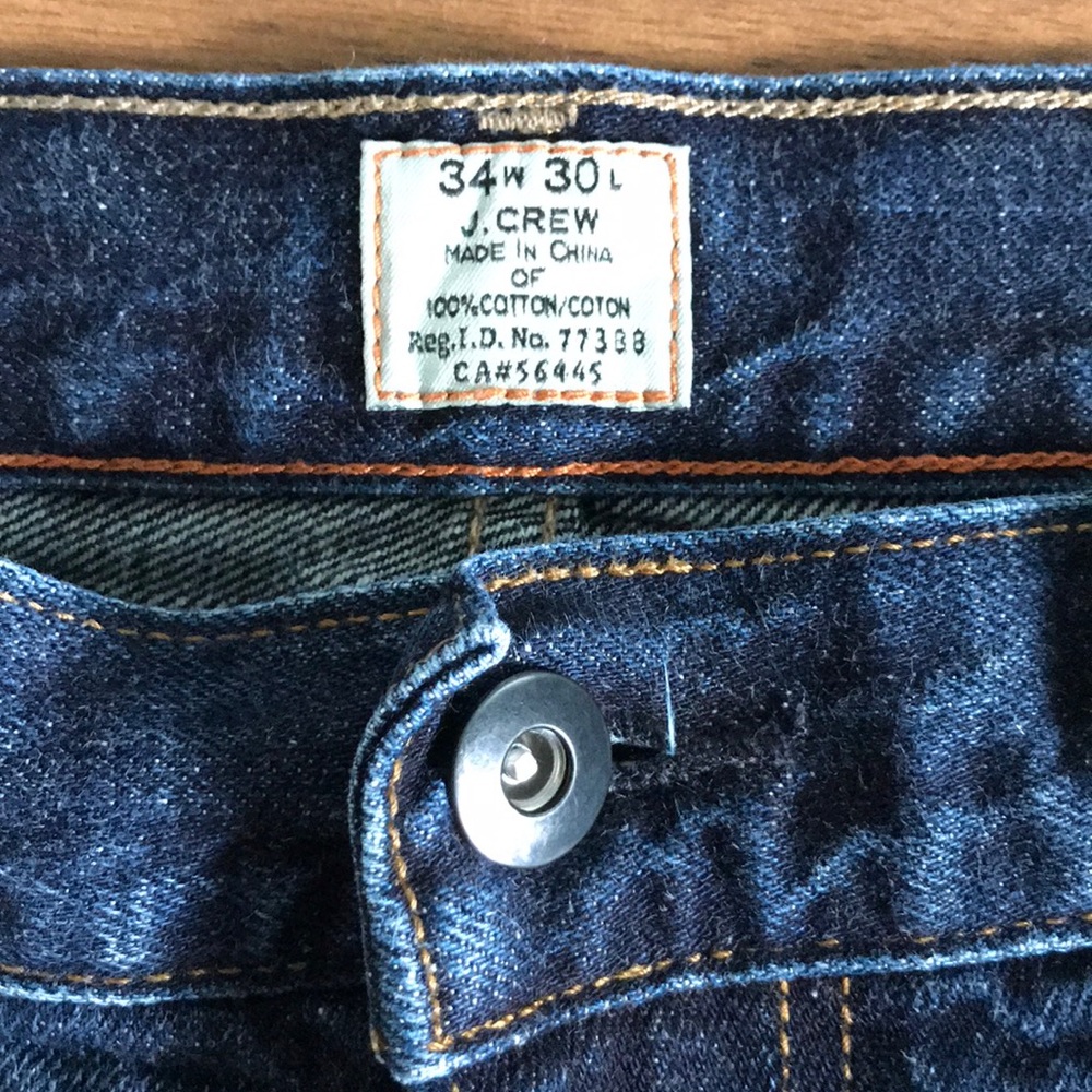 J Crew Men’s vintage slim jeans